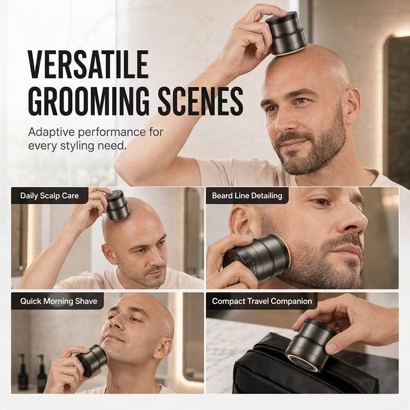Parlenaq's tweet photo. Shave your head and clean up your beard with one compact tool — the flexible floating head follows scalp contours while the precision blades help catch short stubble more evenly: https://t.co/oLz6haJBZl https://t.co/Z35HPQlqJX