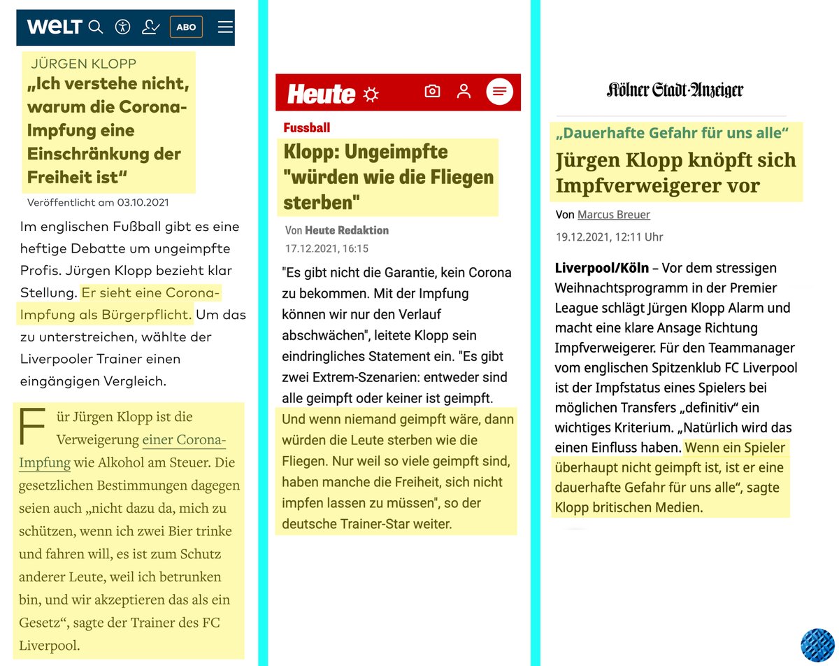hori_____zont's tweet photo. Jürgen Klopp vs. Ungeimpfte

Niemals vergessen. https://t.co/AsTYeEGM6A