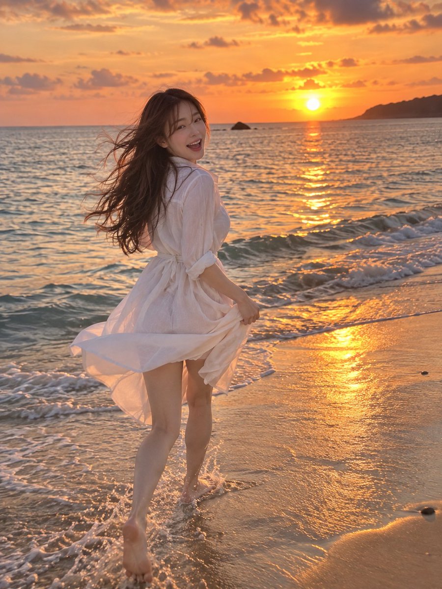 ax__axis's tweet photo. この夕焼け、きみと見られてよかった #AI美女 #夕焼け https://t.co/VO6oK69l2g