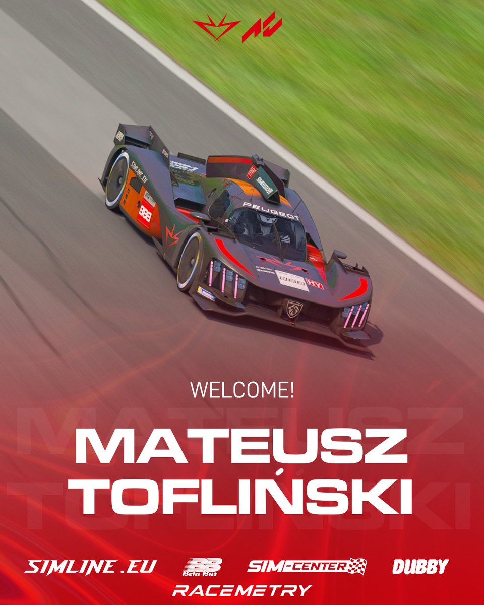 SimlineRivalsRT's tweet photo. 🚨 WELCOME TO SRRT — MATEUSZ TOFLIŃSKI! 🇵🇱🔥

Another seriously fast driver joins the SRRT family.
The SRRT grid just got even stronger. 🔥

Welcome to the team, Mateusz! 🤝🏆 https://t.co/lOv8vhF3j0