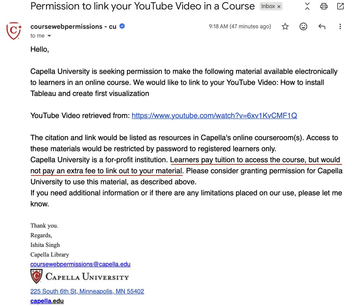 Alex_TheAnalyst's tweet photo. I respect the hustle, but my answer was "Just send them a link to my YouTube channel where they can learn everything in your program for free".

I'm a big fan of higher education! If you can afford it if it makes sense in your career trajectory.

But there are so many colleges using "Free" resources and having their students pay tens of thousands to get access for it? It doesn't make sense.

When colleges, bootcamps, etc reach out wanting access to my videos I always ask "is it free to get access to your program?" - the answer is always no.

My YouTube channel is a place to learn for FREE - nothing makes me more frustrated than programs trying to make people pay for my already free content.