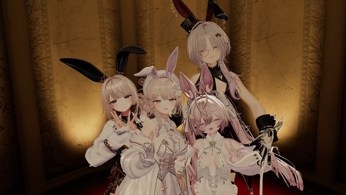 Liberuna9088's tweet photo. 本日はキャスト全員で告知用の撮影会行ってきました！susugu、Ritsu、Run、まくまく先生の4名のキャストで開催致します🐰プレオープン日は近々お店の詳細と共にこちらのxにて発表致します！

#Barリベルナ https://t.co/Jt31AsdgmJ