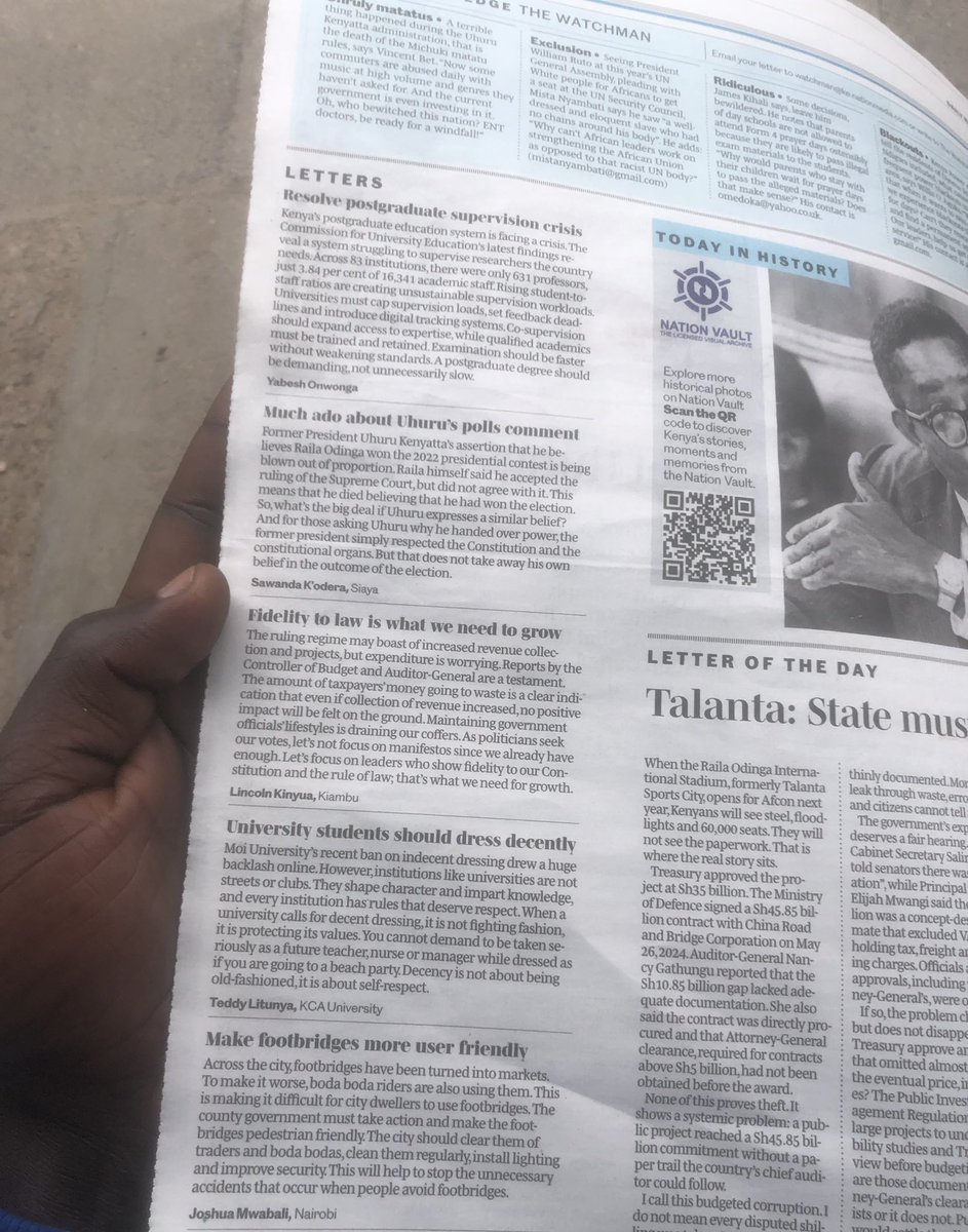 teddylitunya's tweet photo. Once Again I Teddy Litunya have been featured on Today’s Daily  Nation .

Remember Smart people ready newspapers

#Jaributuuu https://t.co/YuXQY8bqZg