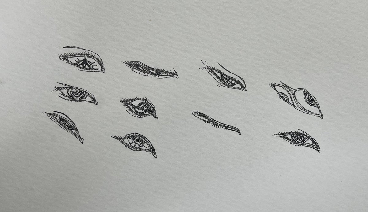 hikakakaNo2's tweet photo. 目ばっかり描いてる https://t.co/Lr3oO0EpB1