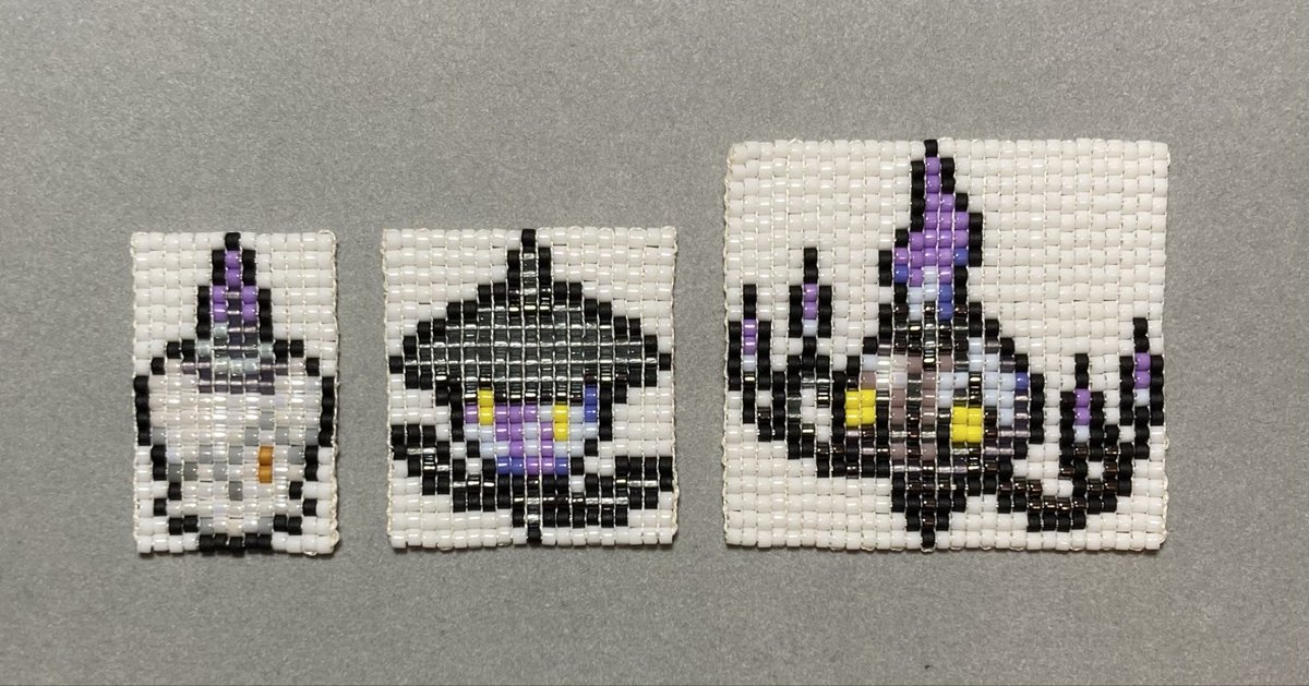 noahnoix_b's tweet photo. ヒトモシ
ランプラー
シャンデラ

#ビーズ織り　#ポケモン https://t.co/CBbn0f07yH