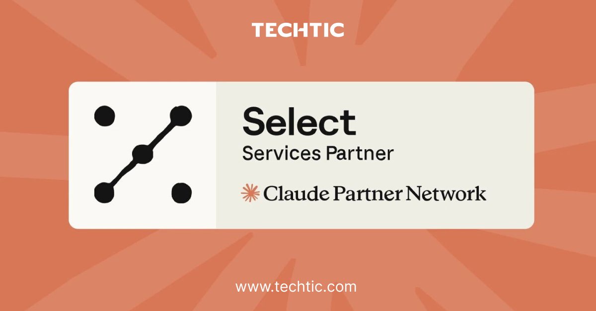 TechticSolution's tweet photo. 🚀Techtic is now a #SelectPartner in the Claude Partner Network.
Recognized by Anthropic for our certified Claude expertise and experience delivering Claude-powered solutions.
Ready to explore Claude for your business? Let’s talk.
#Claude #Anthropic #ClaudePartnerNetwork #AI https://t.co/ymWhDk4R7d
