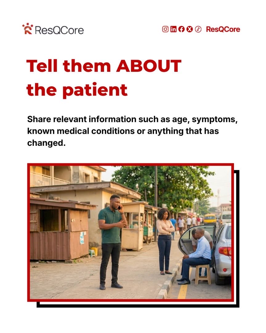 ResQCore's tweet photo. The ambulance is on its way but what information actually helps?

In the middle of an emergency, communication can feel overwhelming but a few clear details can significantly improve how responders prepare and respond. https://t.co/GZKXi6uxzO