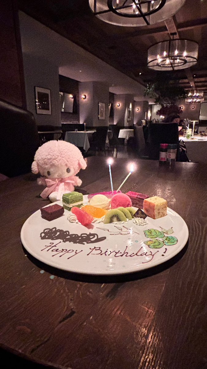 um2njo's tweet photo. ついこないだ誕生日でお祝いしてもらった🎂ぱめちゃんもいっしょ笑
 #ピアノちゃん  #ぬい撮り https://t.co/WfjW3Ty20a