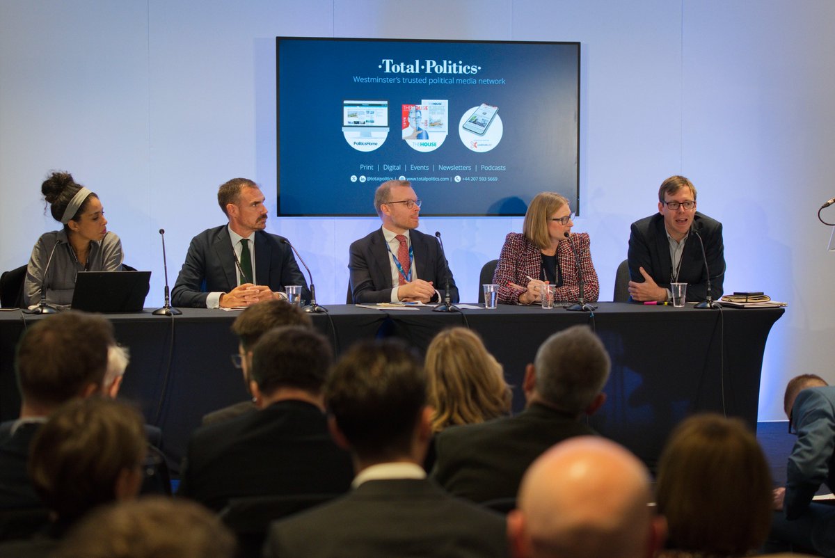 TotalPolitics's tweet photo. How new nuclear can power Britain's future: thanks to @mgshanks MP, James Naish MP, Eloise John of partner @AECOM &amp; @tomjgreatrex CEO of @NIAUK, for joining our panel on 'How new nuclear can power Britain's future' #Lab26 @UKLabour https://t.co/vKLHFvhrln