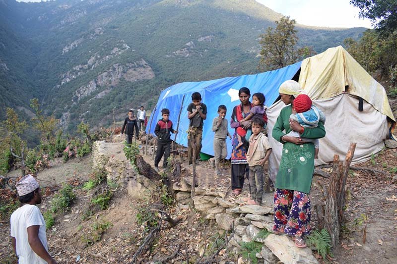 PrinceSajnani's tweet photo. A month after the Jajarkot landslide, 29 families are still living under tarpaulins, with rain forcing some into an unsafe school in #Nepal.
Homes remain at risk &amp; permanent resettlement is undecided.
How long will #BalenShah’s govt leave survivors in limbo?
@MumaRamKhanal https://t.co/BrQC9PD0us