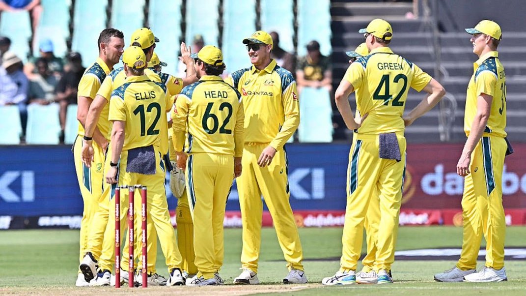 CrazyCricRohan's tweet photo. Australia in ODI cricket in 2026. 🏏
Lost ODI series Vs Pakistan.
Lost ODI series Vs Bangladesh.
Won ODI series Vs Zimbabwe.
Lost ODI series Vs South Africa.
#SAvsAUS https://t.co/3VIzD6KSHe