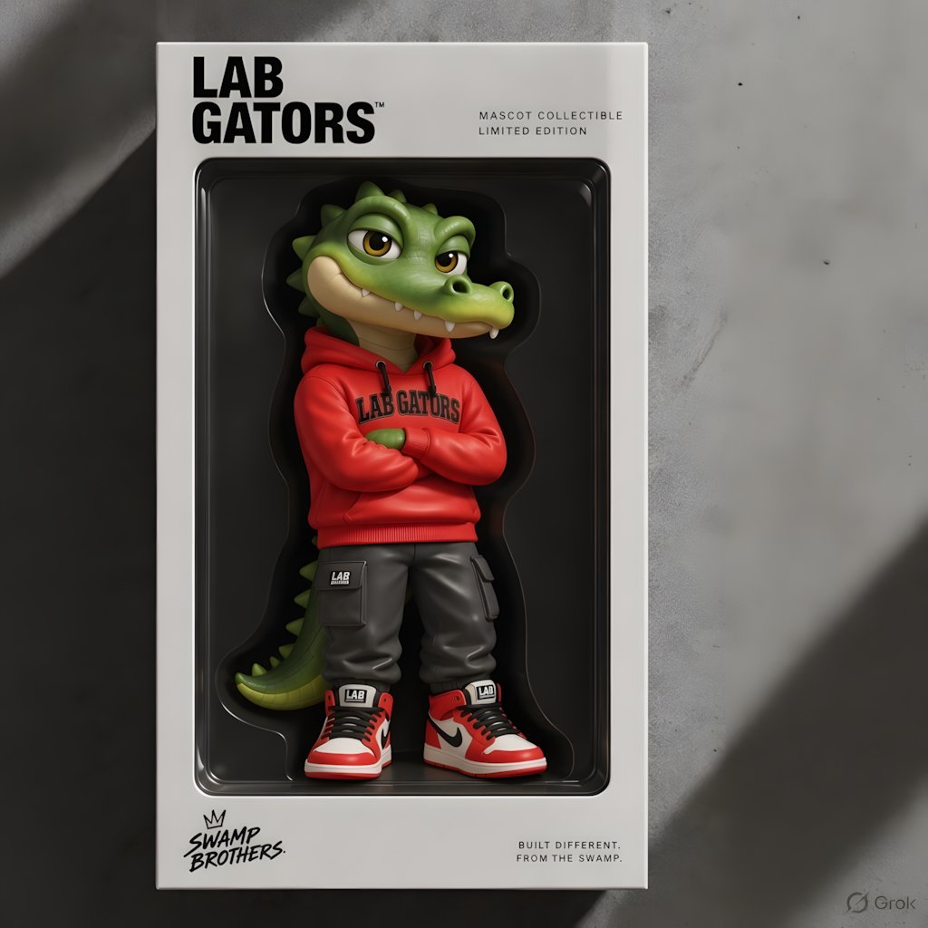 labgators25's tweet photo. Lab Gators mascot figurine concept.
Limited edition collectible.

#LabGators #Collectible #VinylToy #DesignerToy #Figurine #CharacterDesign #3DArt #ToyDesign https://t.co/8lj8b7VkHY