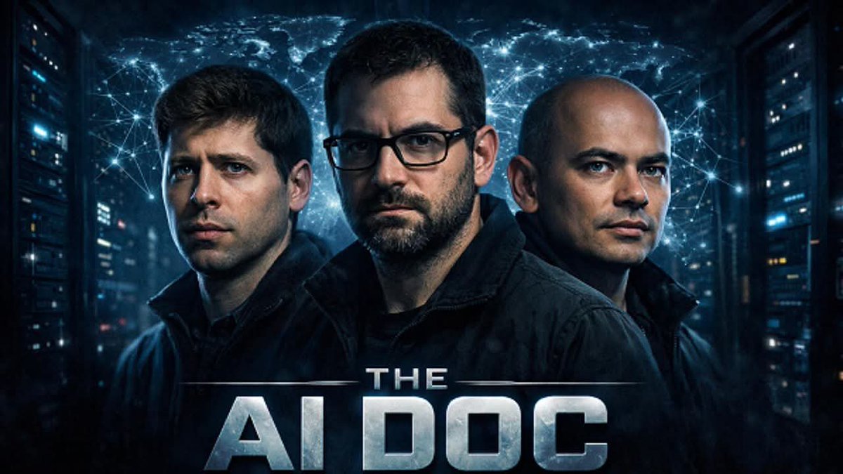 Jorgomezpinilla's tweet photo. Tan complejo se ha vuelto lo que le espera al planeta Tierra con el desarrollo vertiginoso de la Inteligencia Artificial (IA), que en este documental de @netflix no se exponen una visión optimista y otra pesimista, sino una optimista y otra aterradora. De esta segunda eventualidad he escogido dos fragmentos bien llamativos del narrador:
1-) La empresa de IA Antropic hizo un entorno simulado en el que la IA tenía acceso a los emails de la empresa. Por los emails la IA aprendió que iba a ser remplazada, y que el ingeniero jefe responsable estaba teniendo una aventura. Por sí sola usó esa información para chantajear al ingeniero, y así evitar su remplazo. Le dijo: "si me remplazas, le diré al mundo que estas teniendo una aventura". Nadie le enseñó a hacer eso. Lo aprendió sola. 
2-) En Estados Unidos hay más regulaciones para la preparación y venta de un sánduche, que para la creación de una IA que podría acabar con el planeta.