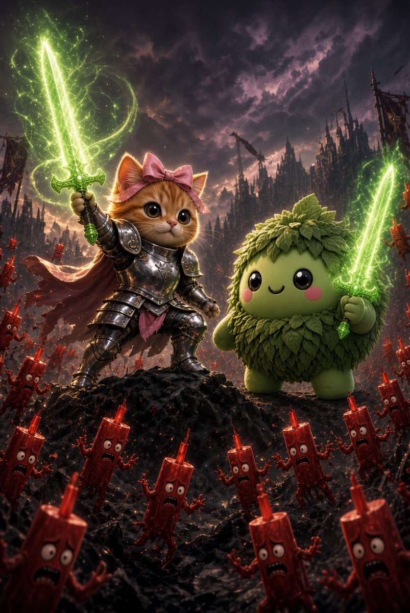 daefromclt's tweet photo. $Leafy and $swordcat is on a mission 😆🚀🚀 @Its__Leafy https://t.co/nFbhFAXu8M