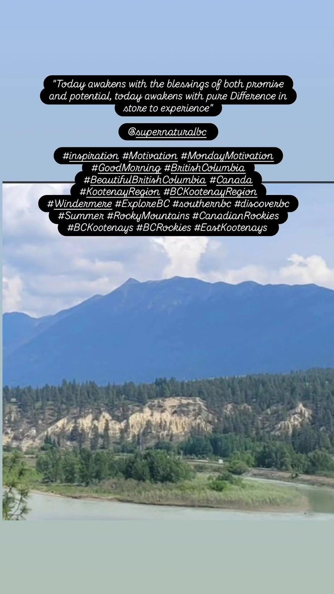 edwinpierrot13's tweet photo. #inspiration #Motivation #MondayMotivation #GoodMorning #BritishColumbia #BeautifulBritishColumbia #Canada #KootenayRegion #BCKootenayRegion #Windermere #ExploreBC #southernbc #discoverbc #Summer #RockyMountains #CanadianRockies #BCKootenays #BCRockies #EastKootenays https://t.co/xoVmLPBucF