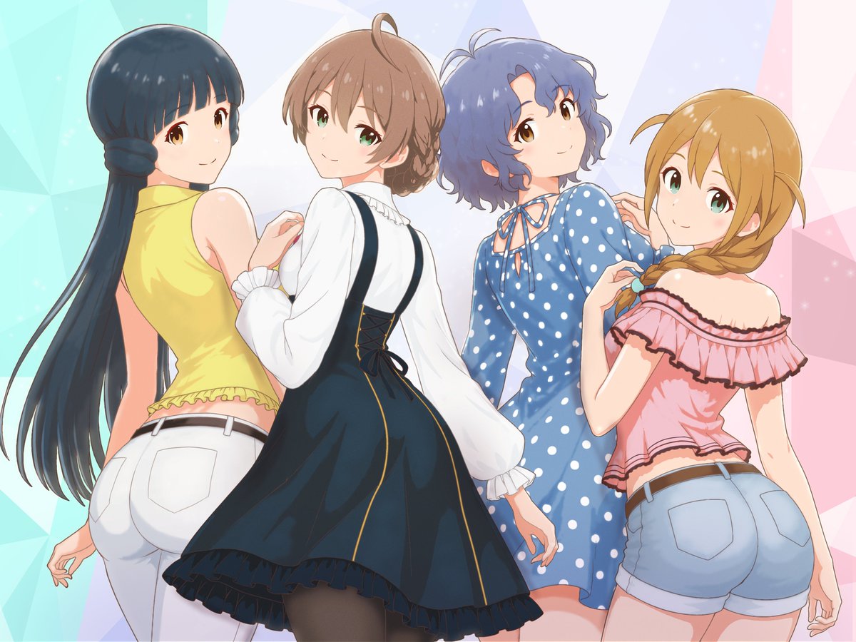 Shanty_imas's tweet photo. せっかく同じような構図で4人揃ったので
#4Luxury https://t.co/thqitGALNU
