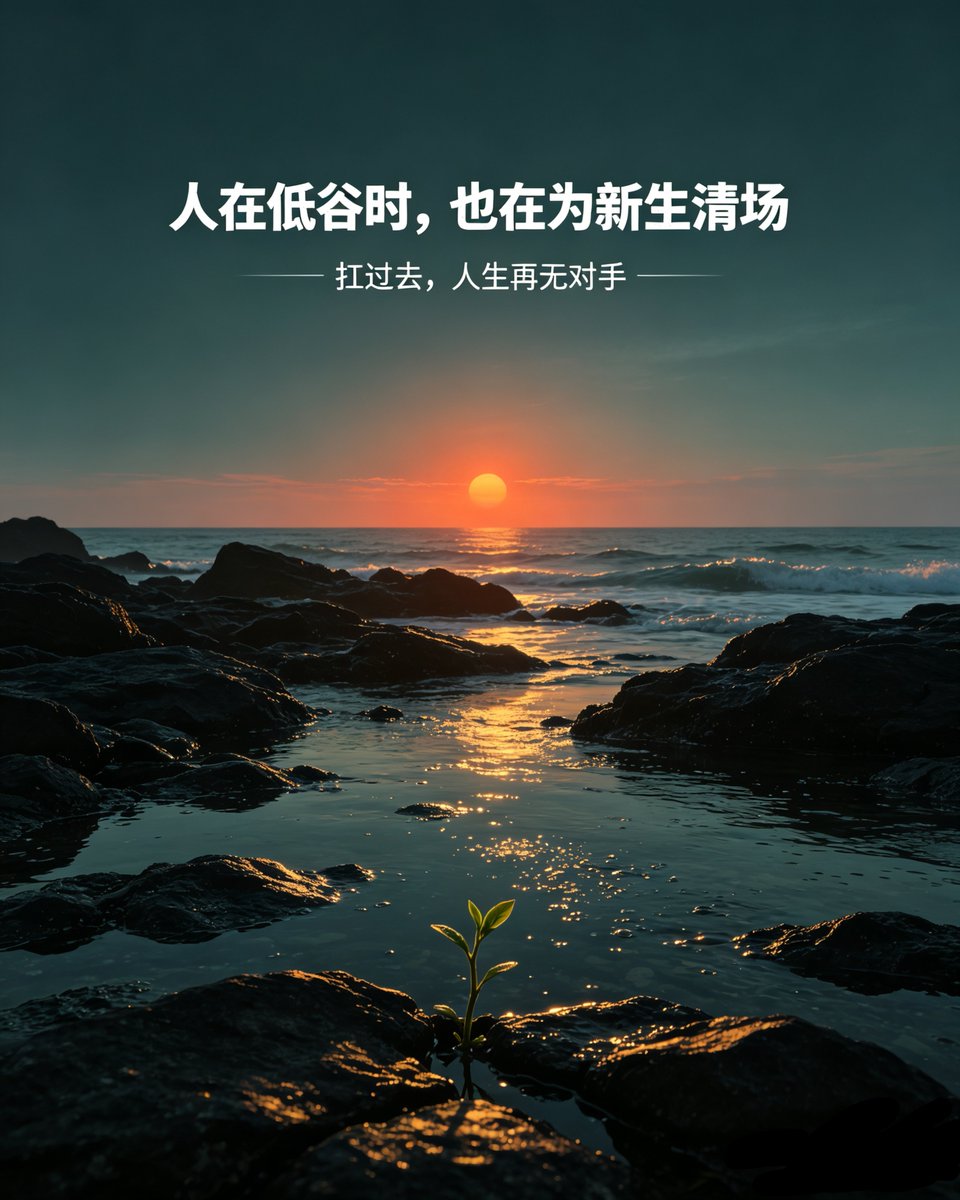 bangchen880's tweet photo. 人走大运之前，往往会跌入谷底。
三观崩塌，孤立无援，
是命运在帮你清理旧的一切，等待新生。
扛过去，你的人生便没有对手。 https://t.co/AnWW4cbI9k