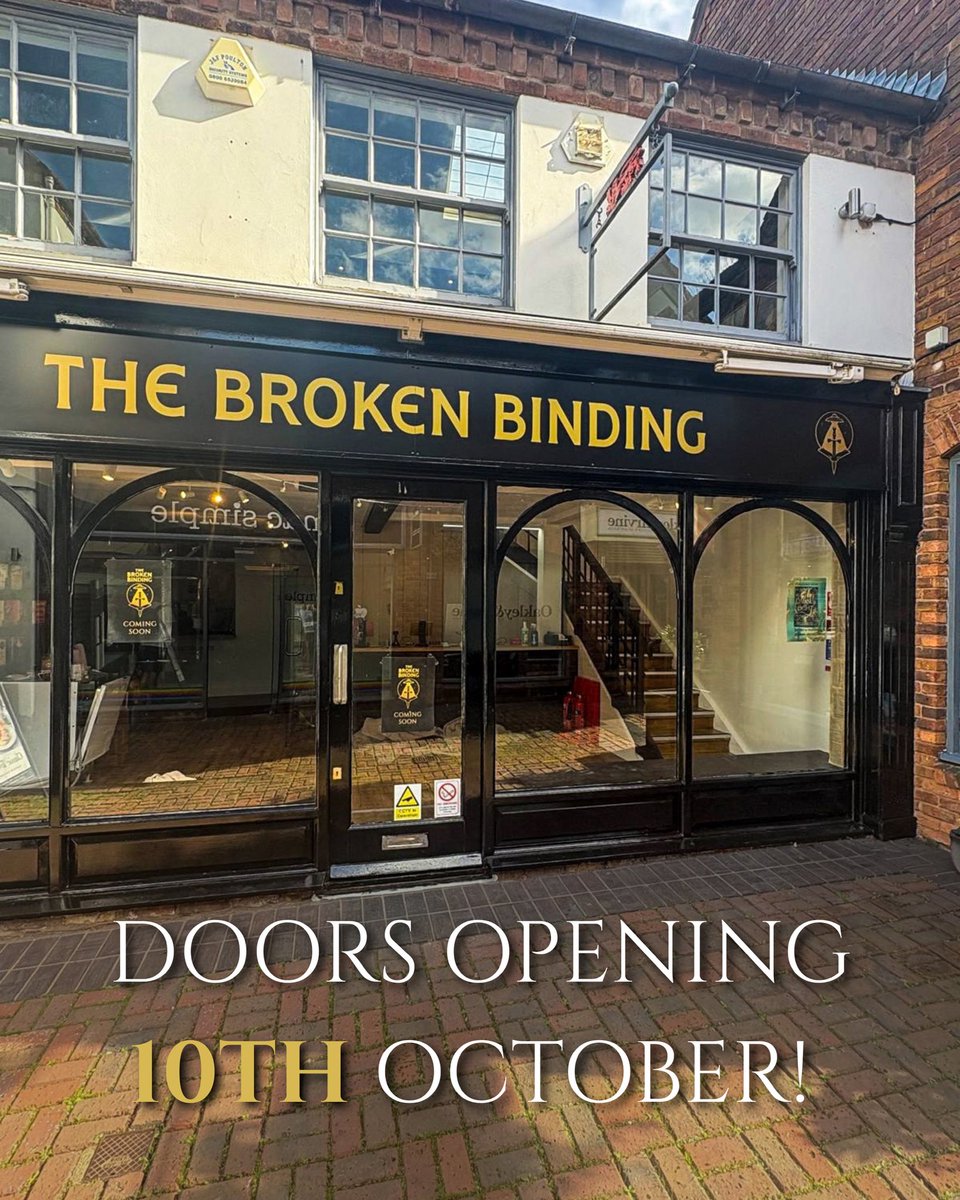 binding_broken's tweet photo. We could not be more excited to finally reveal that the very first The Broken Binding Bookshop in Stratford-upon-Avon will be opening…

10th October 2026 🥳🎉

We hope to see lots of you there over the coming months 💚 https://t.co/zuFc7sInaY