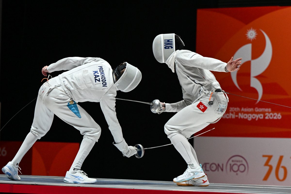 FIE_fencing's tweet photo. The Asian Games in Aichi-Nagoya have come to an end, but there are plenty of moments from the fencing competition worth looking back on. 🤺📸

Here are some of our favourite shots from a week of competition, celebration and some seriously good fencing. 🌏 

#fencing #escrime #esgrima #asiangames2026