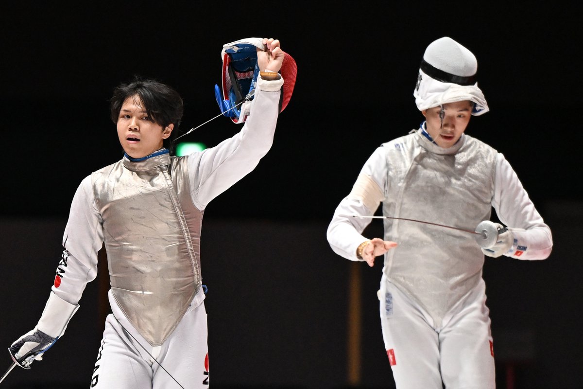 FIE_fencing's tweet photo. The Asian Games in Aichi-Nagoya have come to an end, but there are plenty of moments from the fencing competition worth looking back on. 🤺📸

Here are some of our favourite shots from a week of competition, celebration and some seriously good fencing. 🌏 

#fencing #escrime #esgrima #asiangames2026