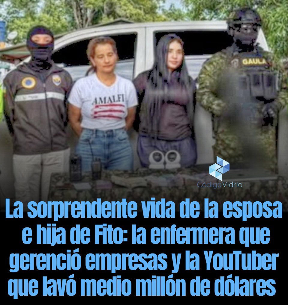 CodigoVidrioEc's tweet photo. https://t.co/BfMcoJYVkG
Tras la detención de Inda Peñarrieta y Michelle Macías, esposa e hija de Adolfo Macías, Fito, este medio accedió a detalles poco conocidos de sus ilícitos. A Michelle Macías se le atribuye “el ingreso insual e injustificado de $ 435.904 al sistema financiero ecuatoriano, entre 2020 y 2024, lo cual no pudo ser justificado con su actividad económica declarada de venta de prendas de vestir, accesorios y perfumes”.