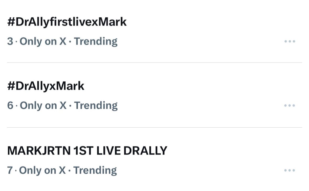 JuniorMarkTrend's tweet photo. -` Trending Now 22.00 ´-

#️⃣ — Rank 3 🇹🇭
#️⃣ — Rank 6 🇹🇭
🔑 — Rank 7 🇹🇭

แท็กไลฟ์ขึ้นท็อป 3 แล้วค่ะ มีมี่เก่งที่สุดด 🥺🫶🏻

MARKJRTN 1ST LIVE DRALLY

​#DrAllyfirstlivexMark 
#DrAllyxMark #markjrtn https://t.co/gs61HCzyvI