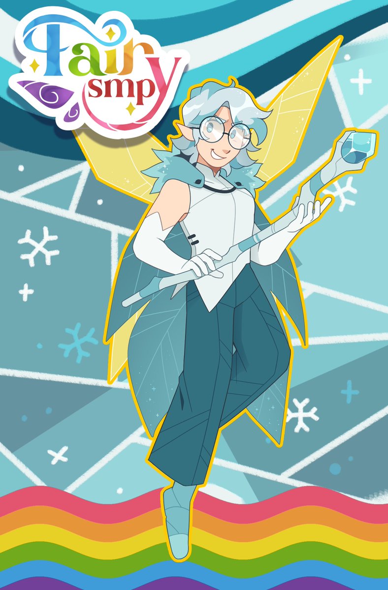 CherriFireLive's tweet photo. Say hello to @Cambam and @Smajor1995 !

A couple of Ice Fairies flying over to #FairySMP! They've been hard at work bringing winter to the Far Lands, but they've come back to take a small break. ❄️🧊

Watch them Thursday, October 1st @ 1pm EDT | 6pm BST https://t.co/SJfSq0651o