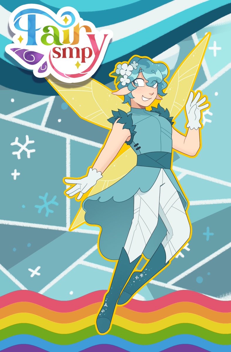 CherriFireLive's tweet photo. Say hello to @Cambam and @Smajor1995 !

A couple of Ice Fairies flying over to #FairySMP! They've been hard at work bringing winter to the Far Lands, but they've come back to take a small break. ❄️🧊

Watch them Thursday, October 1st @ 1pm EDT | 6pm BST https://t.co/SJfSq0651o