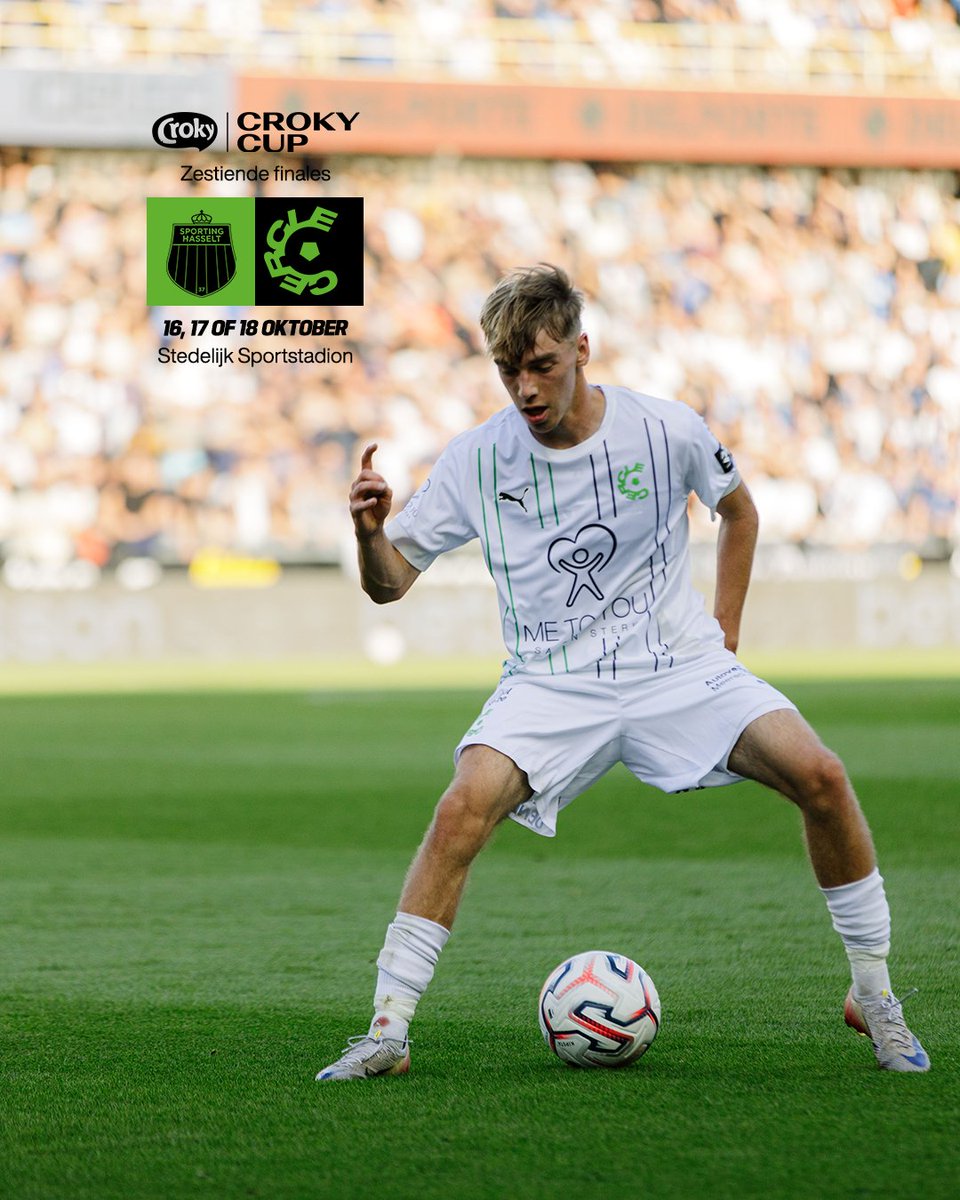 cercleofficial's tweet photo. 𝐃𝐞 𝐒𝐩𝐨𝐫 𝐢𝐭 𝐢𝐬. 🏆

Cercle trekt naar Sporting Hasselt in de 1/16e finales van de Croky Cup.

De exacte speeldatum wordt woensdag bekendgemaakt. https://t.co/LpLE1IJVY4