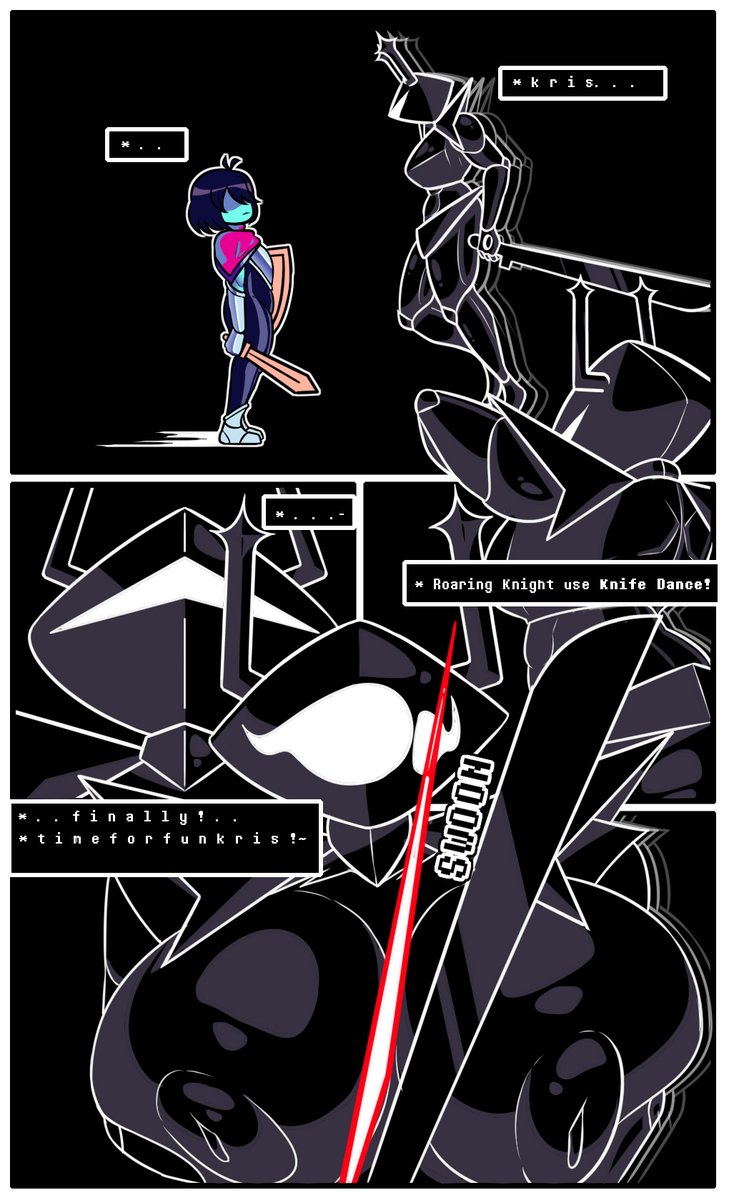 49Hilder's tweet photo. Kris negotiation with THE Roaring Knight ⚔️ 

:Poll winner: 
Full set 4/4 https://t.co/nLZzYMA7sb