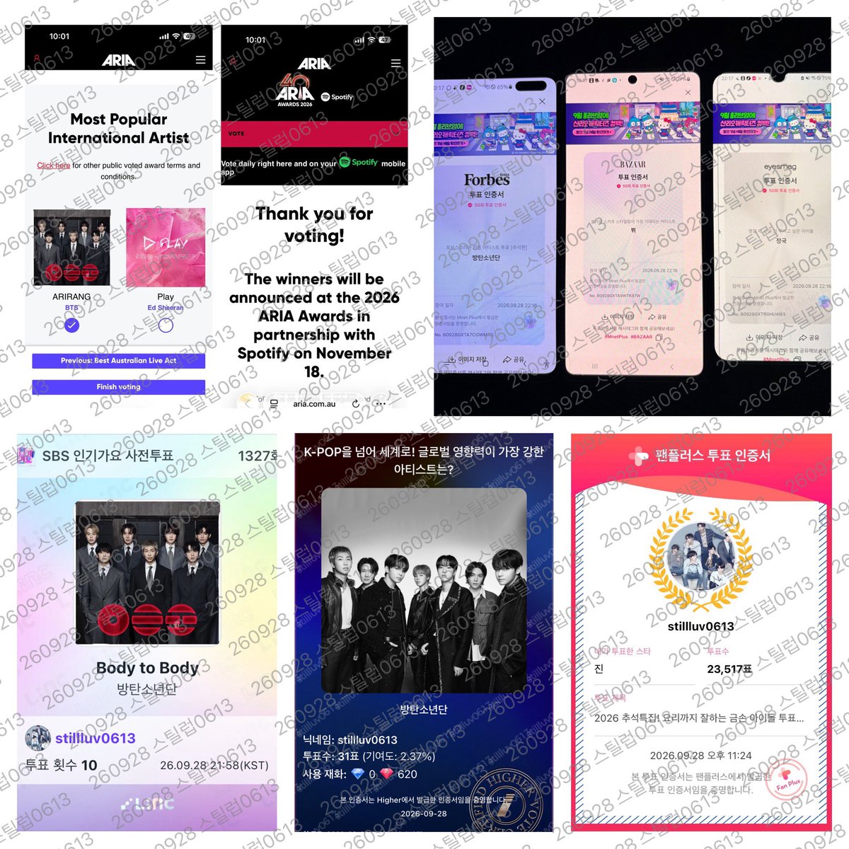 stillluvbts0613's tweet photo. 자정 스밍 리셋&amp;뮤스&amp;툽

I am voting for #ARIASBTS at the 2026 ARIA Music Awards. 

#함께_스밍해요_아미
#함께_뮤스해요_아미
#함께_투표해요_아미 https://t.co/qAT35ZZKYs