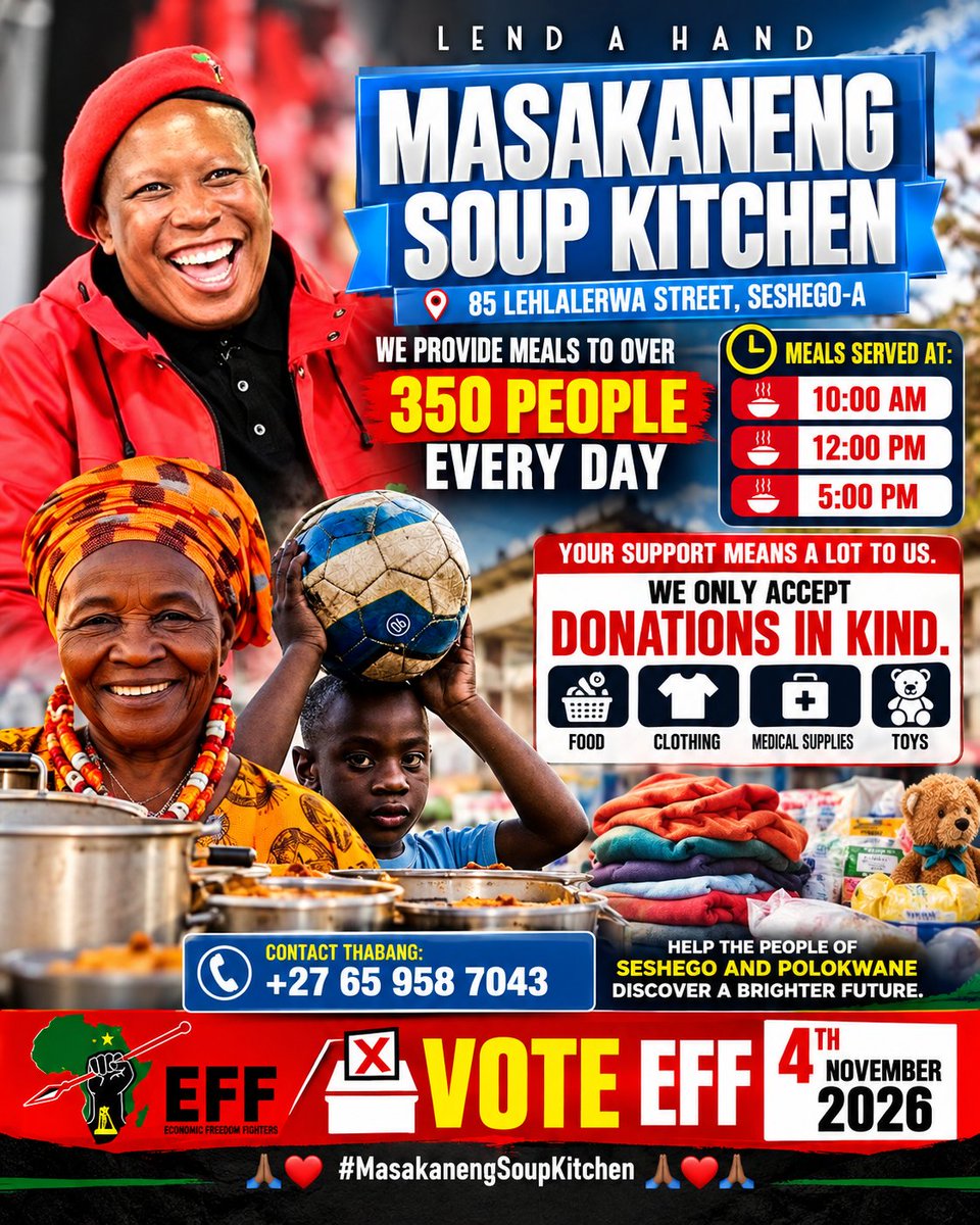 djlooksa's tweet photo. They will never make noise about this, we are so proud of you the CIC Julius Malema. #voteeff2026 https://t.co/4HdA1WKuRu