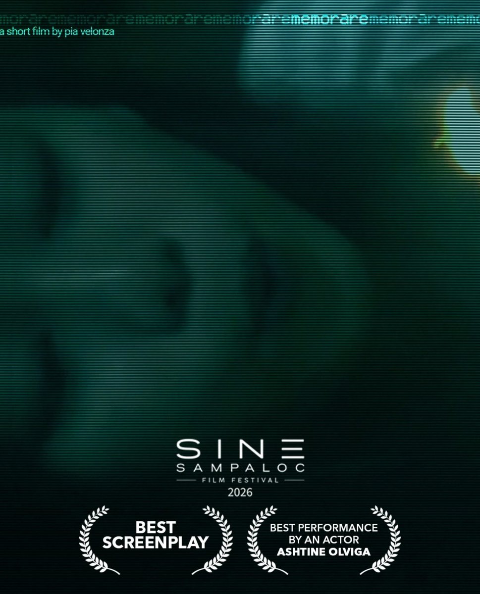 teukeep_'s tweet photo. CONGRATULATIONS MEMORARE & ASHTINE! 

SINE SAMPALOC FILM FESTIVAL 2026 
- Best Screenplay
- Best Performance by an Actor, Ashtine Olviga

"For a sensitive and deeply nuanced portrayal, bringing authenticity, emotional restraint, and conviction to the character. Through a performance that feels truthful and profoundly human, the actor gives the story a compelling emotional presence. For a sensitive, nuanced, and convincing performance, the Jury proudly confers the award for BEST PERFORMANCE BY AN ACTOR upon MS. ASHTINE OLVIGA"