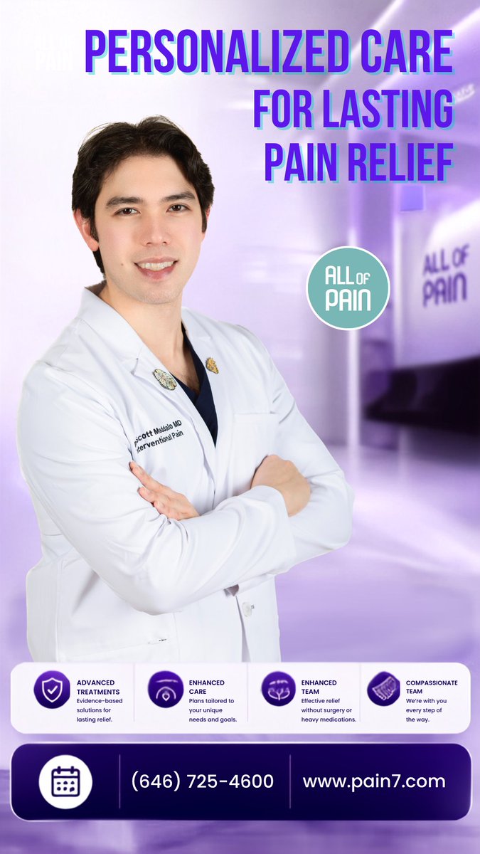 AllofPainnyc's tweet photo. Personalized pain care begins with understanding.
Let’s build a treatment plan just for you.
#medicalprofessionals #expertcare #orthopedic #reliefispossible #healing https://t.co/GW395raASa
