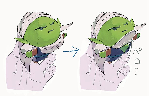 amt_ohz's tweet photo. おてだまッコロさん、よだれかけのようなマントを捲るとちゃんと魅惑の胸元ゾーンがありセクシー&amp;キュート… https://t.co/HirQ6hXAge