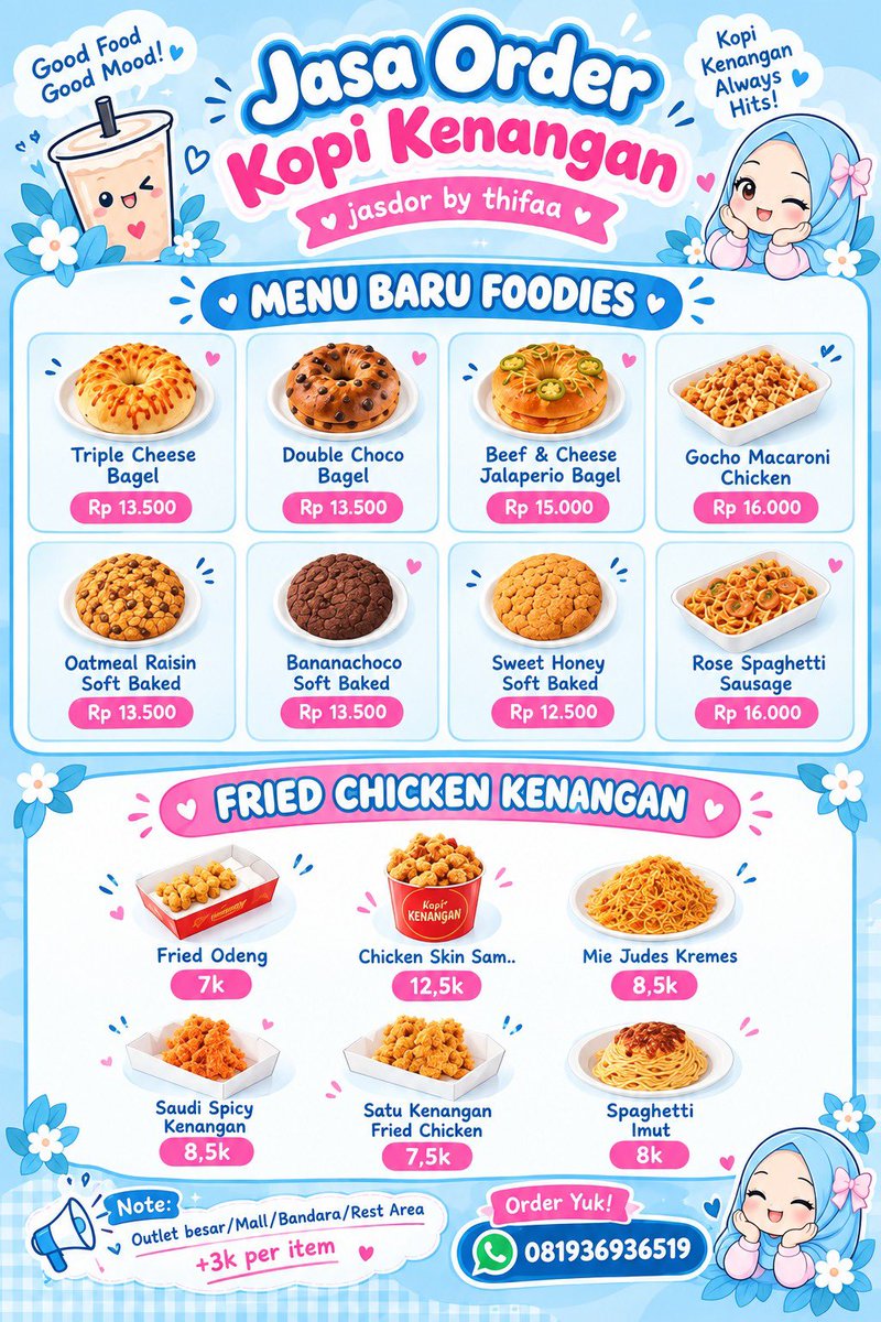 alothifaa's tweet photo. Haloo guys, aku open jasdor Kopken dan bisa satuan yapp🤗
Buat update menu baru &amp; info promo lainnya cuss join di saluran wa kuu https://t.co/nqWDD3E0gZ https://t.co/B5pWYOX2Rb
