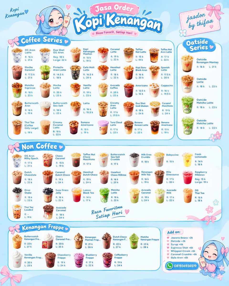 alothifaa's tweet photo. Haloo guys, aku open jasdor Kopken dan bisa satuan yapp🤗
Buat update menu baru &amp; info promo lainnya cuss join di saluran wa kuu https://t.co/nqWDD3E0gZ https://t.co/B5pWYOX2Rb