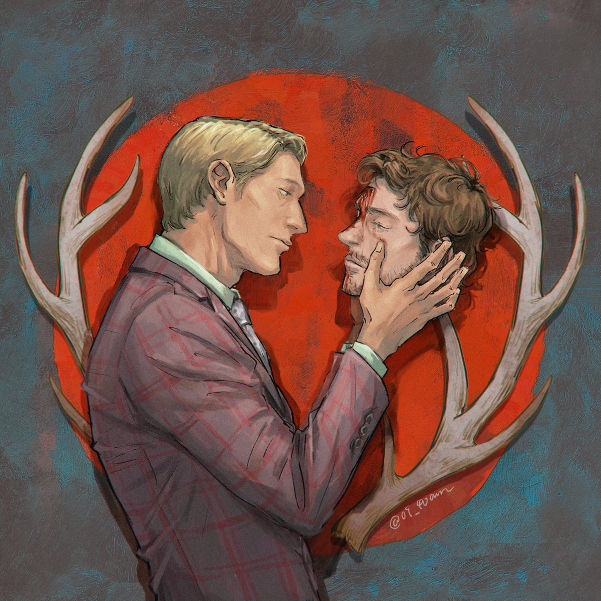 09_40am's tweet photo. redraw after 10 years
#hannigram https://t.co/XLxdwkguBb