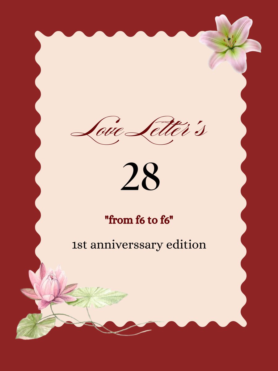 nolenamald1's tweet photo. 𝑭𝒓𝒐𝒎 𝒇𝟔 𝑻𝒐 𝒇𝟔 💌 ──── ִ˚˖𓍢ִ໋❀˚. ᵎᵎ 

#Efsix1stAnniversarry #OneYearWithF6 #TogetherWithF6 https://t.co/6HfqVQUFpd