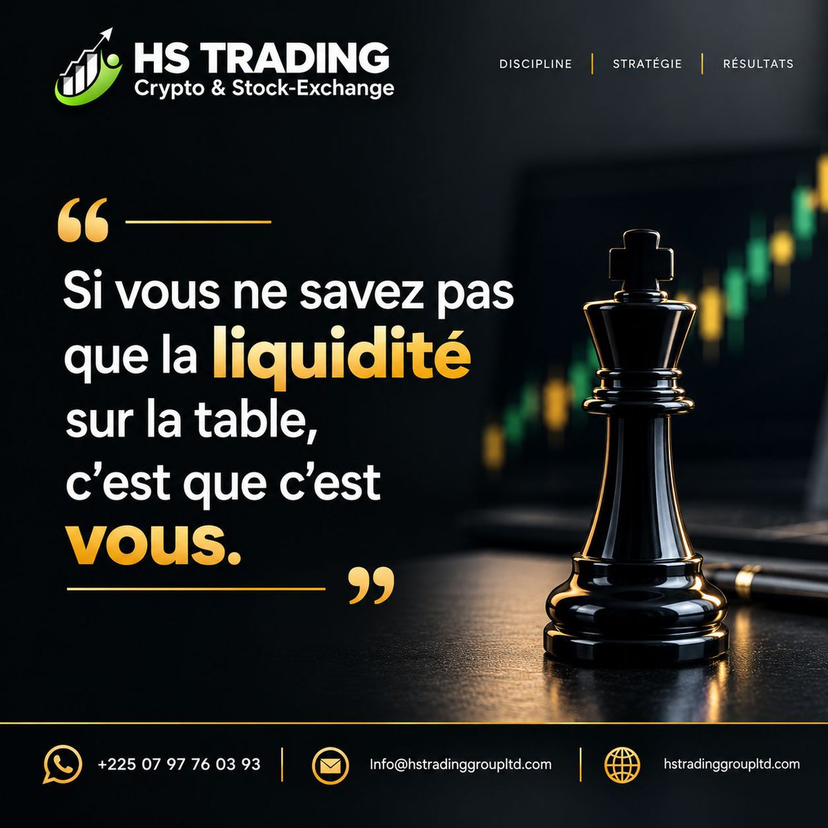 SebastienNHien1's tweet photo. Si vous ne savez pas qui est la liquidité sur la table, c'est vous.

Sur les marchés, les institutions ciblent ceux qui ne lisent pas le jeu. 

HS Trading vous apprend à repérer ces zones pour arrêter d'être la proie.

 Commentez "INTÉRESSÉ" 

 #HSTradingGroup #SmartMoneyConcept https://t.co/mFXZP3CjIM