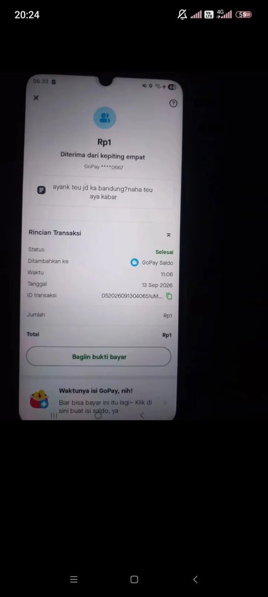 sosmedkeras's tweet photo. Bisa-bisanya selingkuh lewat gopay 😭￼ https://t.co/oVZWBfN0lZ
