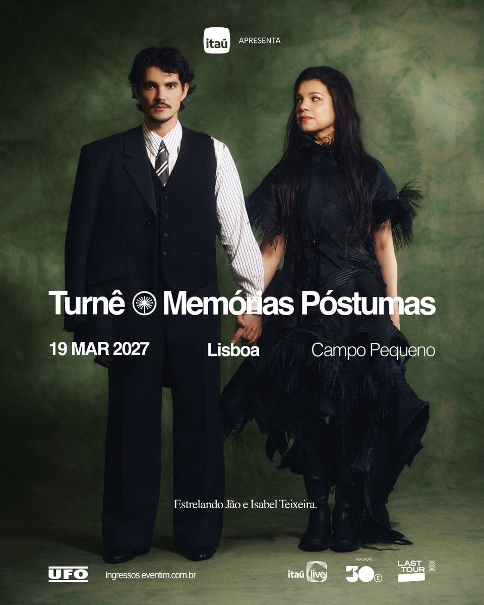 jaoromania's tweet photo. Ela nasceu e aos poucos vai crescendo! Novas datas da Turnê Memórias Póstumas no Brasil e em Portugal.

Pré-venda Clientes Itaú Private e Itaú Personnalité: 29 de setembro às 10h
Pré-venda geral Itaú: 30 de setembro às 10h
Venda geral: 1 de outubro às 10h https://t.co/Tduh8ApF4R