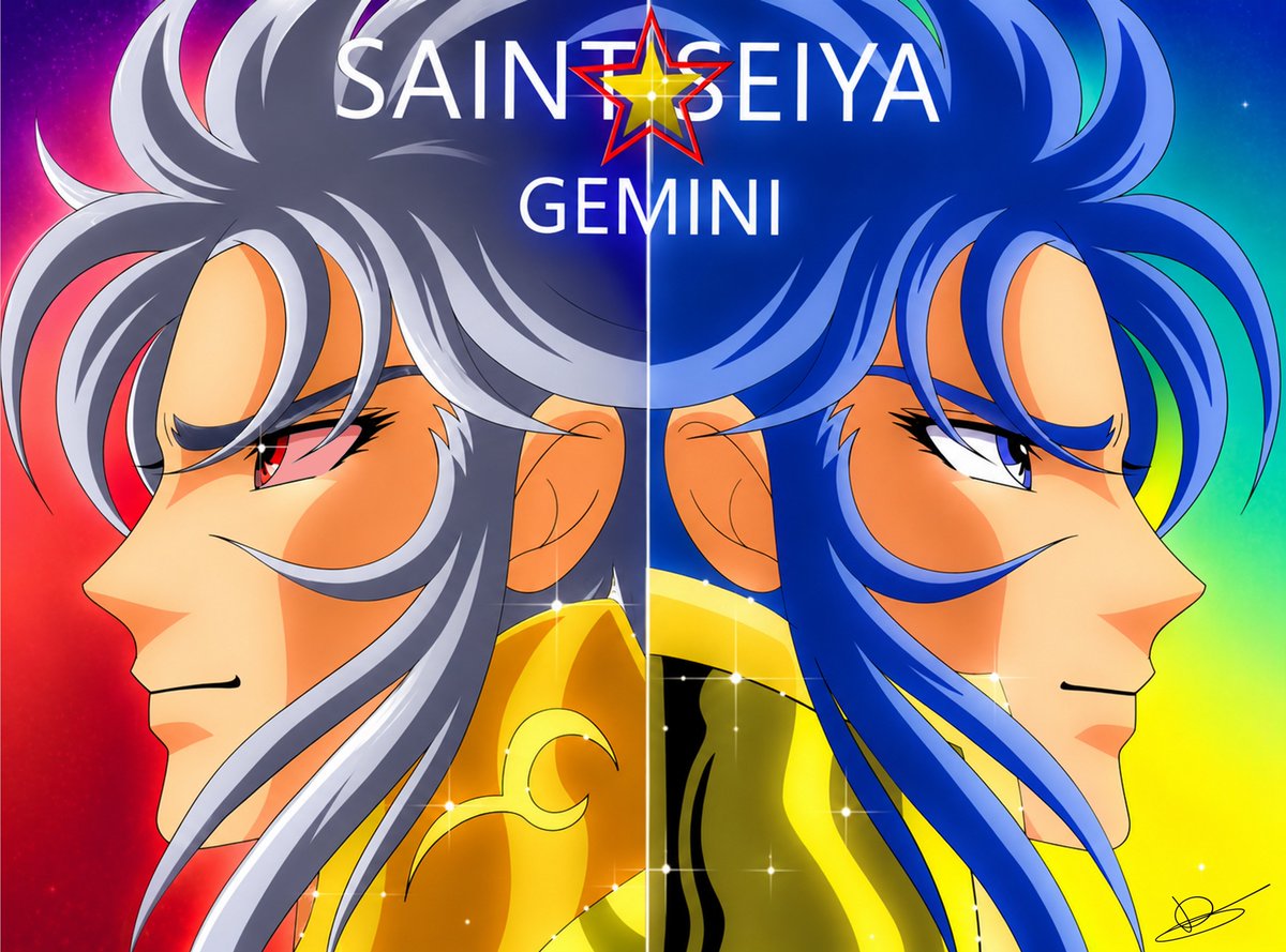 Damsartist1's tweet photo. #gemini #saintseiya https://t.co/njBRLeEyGj