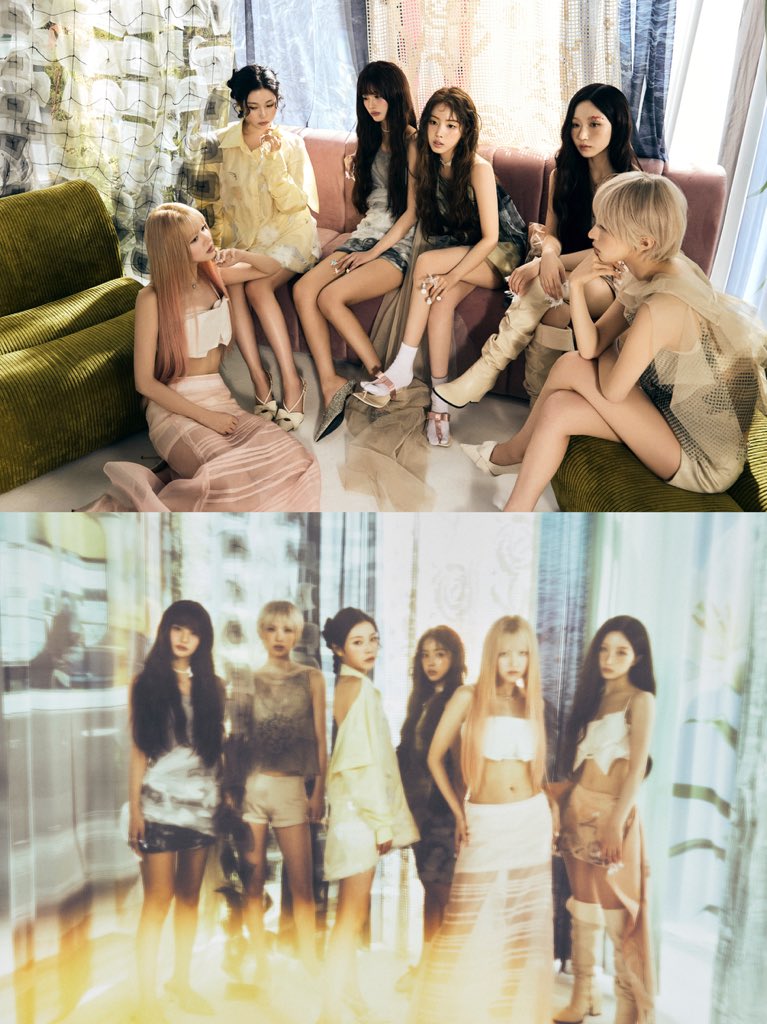 PopBase's tweet photo. NMIXX stuns in group concept photos to their upcoming comeback with ‘Strange Muse.’ 

Out October 19th. https://t.co/lxve1AdCua