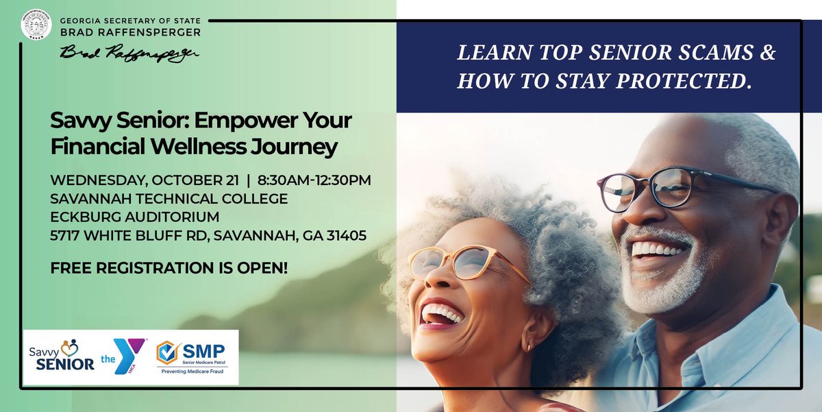 GaSecofState's tweet photo. Come to our educational event and learn about financial wellness and fraud awareness tips and resources. 

Go to: https://t.co/j77Vjdrrn9 https://t.co/BUvCamqLRo