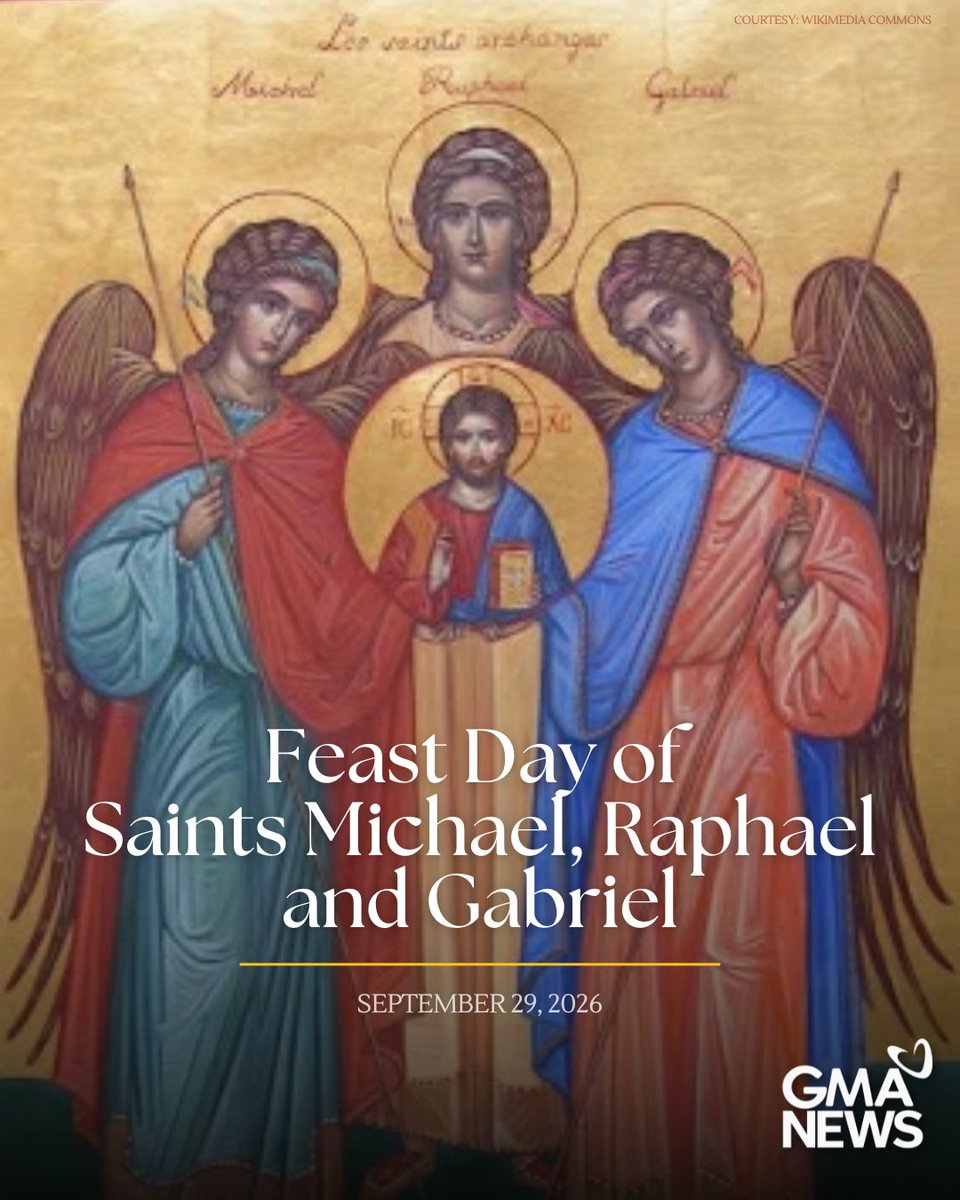 gmanews's tweet photo. Archangels Michael, Gabriel, and Raphael, we invoke your powerful intercession before the throne of God in heaven. 

By your spiritual assistance, protect us from harm, heal us of our infirmities, and convey to us God’s will for our lives. Amen. 🙏🏻 https://t.co/CFnMrx3L7E