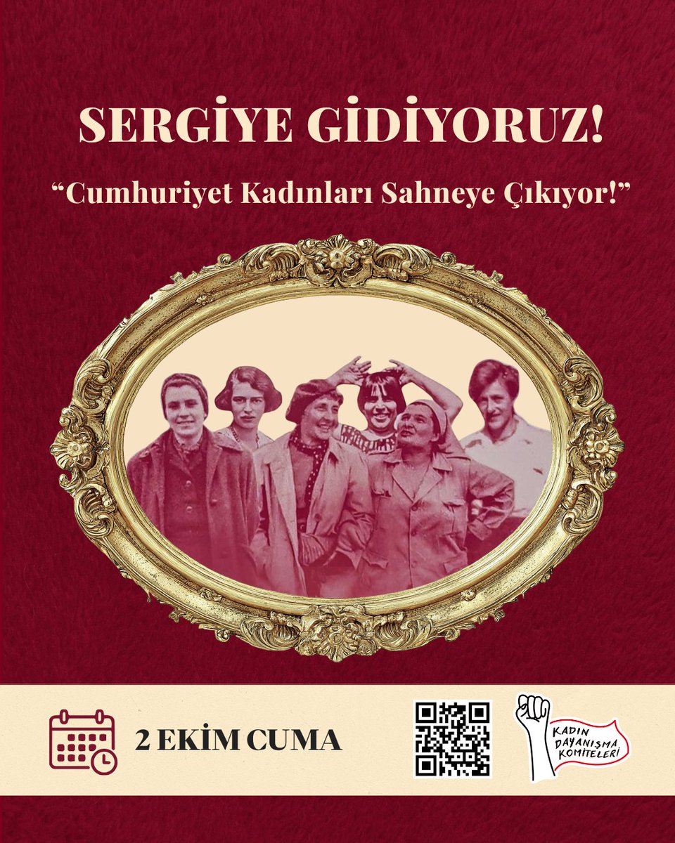 istanbulkdk_'s tweet photo. 2 Ekim'de "Cumhuriyet Kadınları Sahneye Çıkıyor!" sergisini birlikte geziyoruz! Bize katılmak, toplanma yeri ve saati hakkında bilgi edinmek için bio'daki formu doldurabilirsiniz. 🌸

#istanbulüniversitesi
#yalnızolmakdklı https://t.co/TXgfHqsxG6