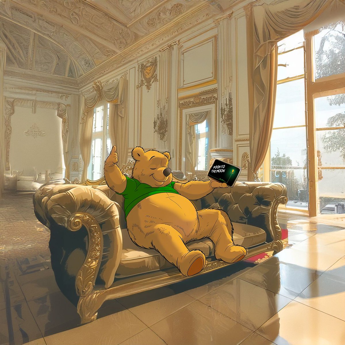 poohmoneyHQ's tweet photo. We're not just holding a token, we're holding a belief system.

$POOH https://t.co/HdFtwpZFHy