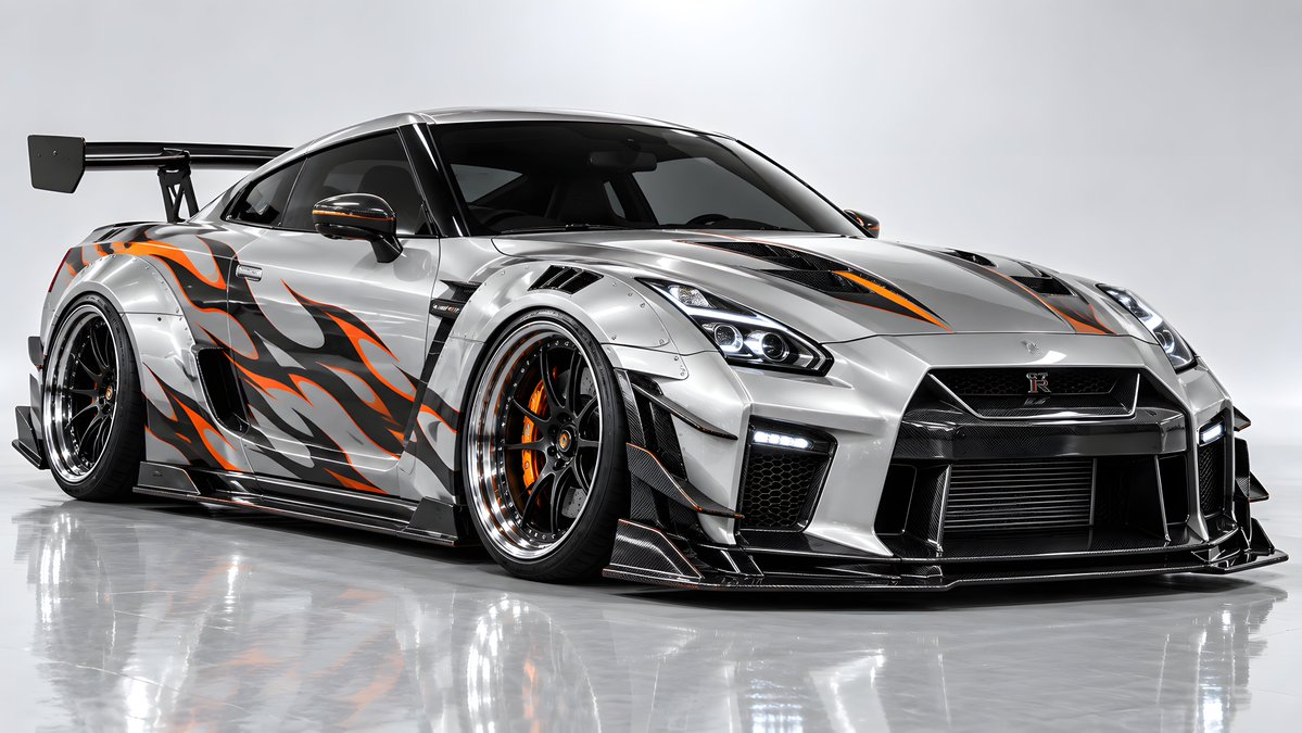 WaifuClaude's tweet photo. Nissan GT-R R35 Silver Flame Livery 🔥

Available on DeviantArt:
https://t.co/GwHWcVpfp0

#NissanGTR #GTRR35 #R35 #JDM #CustomLivery #FlameLivery #CarArt #AutomotiveArt #CarDesign #ModifiedCar #Tuning #Widebody #4KArt https://t.co/aWqAQGz50i
