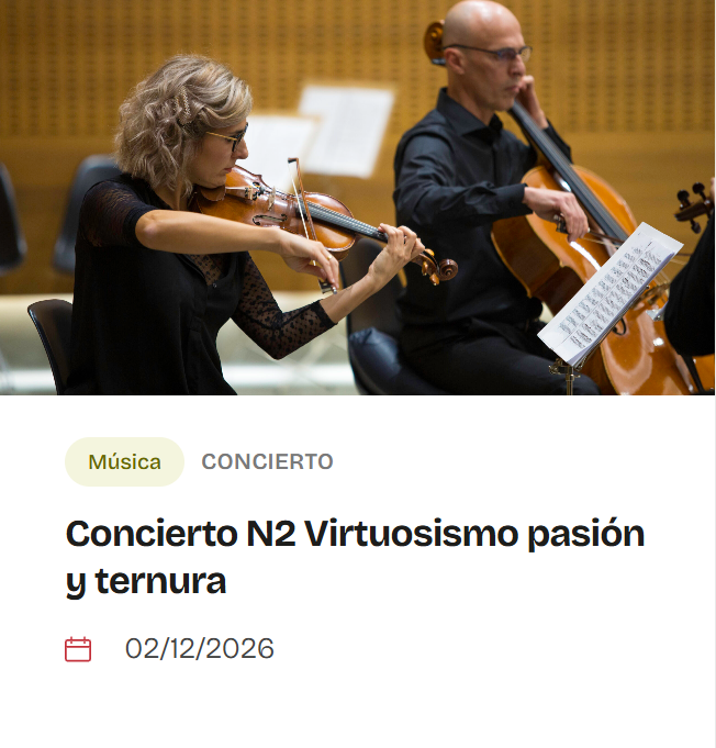 FundBaluarte's tweet photo. 🎶 ¡Abiertas las inscripciones de #EnclaveFortissimo!
Desde hoy lunes, reserva tu plaza para las primeras actividades: una audición guiada y dos conciertos de cámara en @CivicanFCN.
🎟️Entrada gratuita con reserva previa.
Más info: 👇
https://t.co/iE5uuvKvRF https://t.co/5tYezbl1xn
